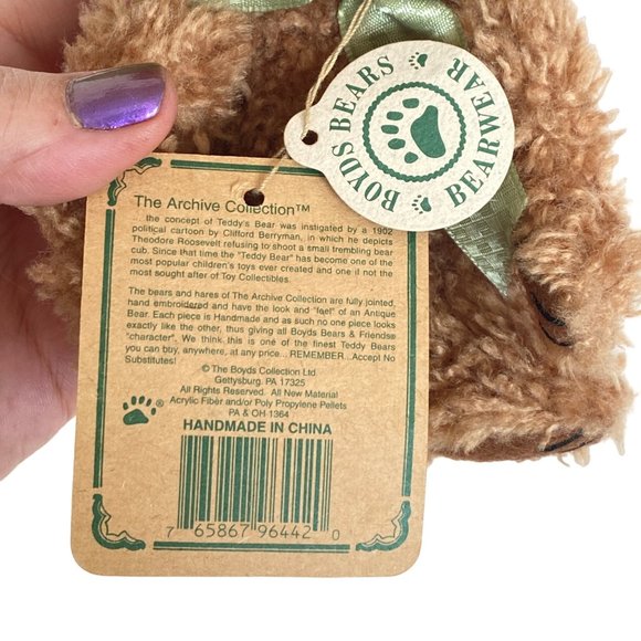 1990s Boyds Carmella De Bearvoire Archive Collection Vintage Plush Original Tags - Picture 8 of 10